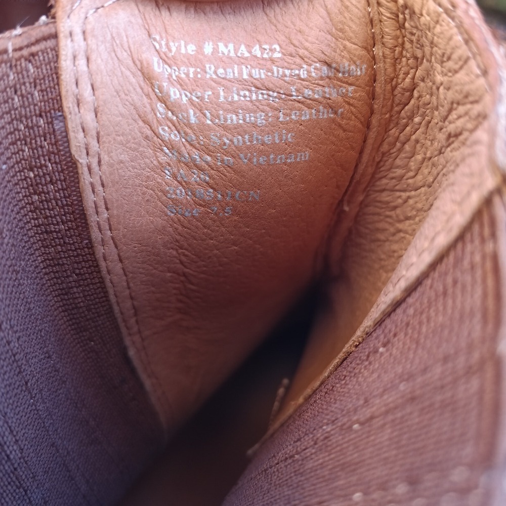 Madewell The Autumn High Leopard Calf Hair Chelsea Boots Women's Size 7.5 - Picture 10 of 12